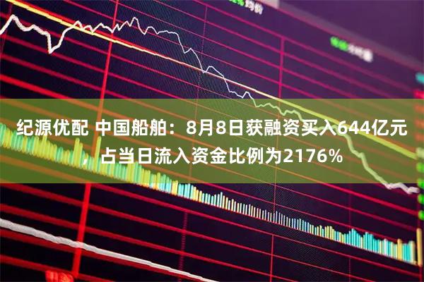 纪源优配 中国船舶：8月8日获融资买入644亿元，占当日流入资金比例为2176%
