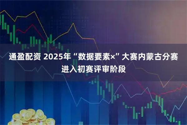通盈配资 2025年“数据要素×”大赛内蒙古分赛进入初赛评审阶段